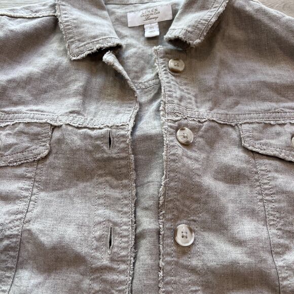 Linen Charter Club Luxury 100% Linen Jacket-Size L - Picture 5 of 10